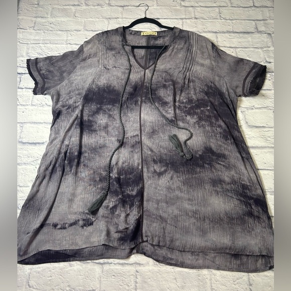 Simisue Charcoal Tie-Dye Tunic/Dress wear with Leggings! - Picture 4 of 8